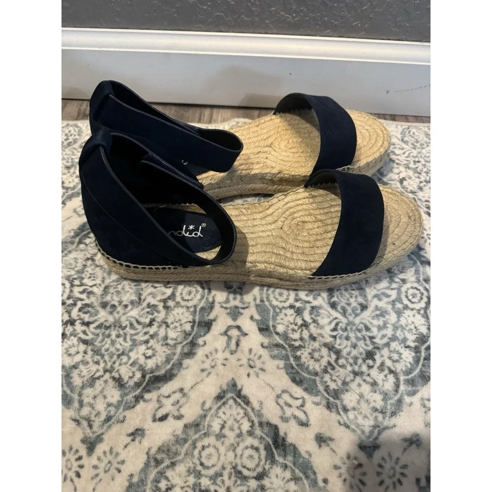 Splendid Navy Jensen Sandals 11 Navy